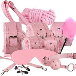 Fashion My Day 10Pieces Exotic Accessories SM s for Women/Couples Adult Games Pink-image-4
