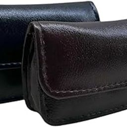 Leather Small Wallet for Women, Compact Card Holder, Black and Brown, Pack of 2-33
