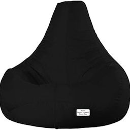 RnS Rest 'n' Sleep - Bean Bag Cover Teardrop Without Beans for Living Room, Bed Room for Relaxing (Black, XXXL)-image-77