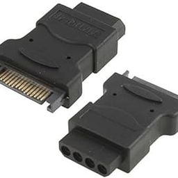 LipiWorld® 15 Pin SATA Male to 4 Pin Molex Female Power Adapter for IDE Hard Drive/CD/DVD USB Adapter (Pack Of 2 15 Pin to 4 Pin)-18