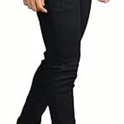 Men's Regular Slim Fit Jeans (36) Black-image-66
