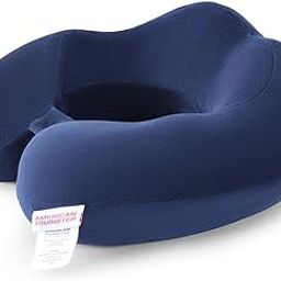 American Tourister Memory Foam Pillow, Experience Ultimate Comfort on The go with Our Portable Travel Pillow for Men & Women - Navy-21