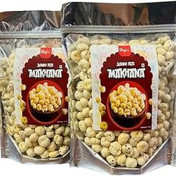 Dyfru Jumbo Makhana (Fox Nuts) 200gm (Combo Pack, 100gm each) | Natural & Crunchy | Healthy Snacks | Makhana for Daily Nutrition-image-25