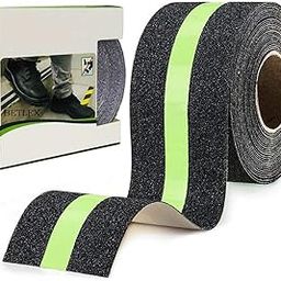 BETLEX Anti Slip Grip Tape,Non-Slip Traction Tapes With Glow In The Dark Reduce The Risk Of Slipping For Indoor Or Outdoor Stair Tread Step And Other Slippery Surfaces,2 InchX16.4 Foot-24