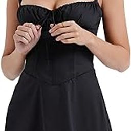 Corset Waist Babydoll Dress for Women-image-92