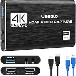 Rybozen 4K Audio Video Capture Card, USB 3.0 HDMI Video Capture Device, Full HD 1080P for Game Recording, Live Streaming Broadcasting-19