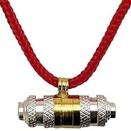 2 Tone, Openable Drum Shape Lal Dhaga and ST3 Yellow-Gold Taviz, Pendant for Good Luck with Black Threads to Protect from Evil Eyes for Men and Women- (Tabeez/Thread Design May Vary)-image-71