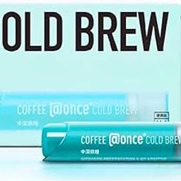 COFFEE @ONCE Coffee Concentrate - Cold Brew Coffee, Perfect for Instant Iced Coffee, Cold Brewed Coffee and Hot Coffee,Pocket/Purse Sized & Travel Friendly, No Refrigeration, 1 cup,16g (Imported)-96
