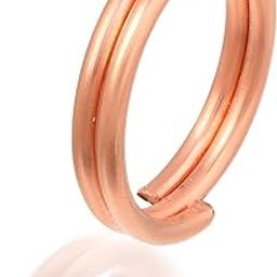 Copper Double Row Spiral Design Healthy Open Copper Adjustable Thumb Ring For Men And Women-image-88
