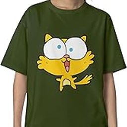 Oversized T Shirts for Women Cartoon Printed Drop Shoulder Longline Casual Loose Fit Boyfriend Tshirt-image-34