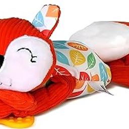 Nuluv Squirrel Soft Toy - Teether, Squeaky Crinkle Squirrel Play Toy for Baby 3 Months+-22