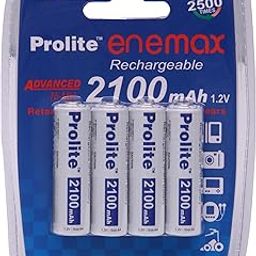 Prolite EneMAX Ni‐Mh AA Rechargeable Battery 2100mAh | Pack of 4 | Low Self Discharge | Used with Digital Camera, Game Controller, LED Torch, Toys, Shaver and More-18