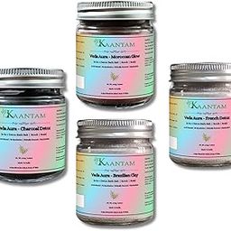 Veda Aura Bath Soak Set of 4 | Natural Blend with Epsom & Himalayan Pink Salt, Clays & Essential Oils | For Tub, Foot Soak, Scrub & Self-Care Rituals-32