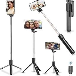 Bluetooth Extend Selfie Sticks with Wireless Remote and Tripod Stand, 3-in-1 Multifunctional Selfie Stick with Tripod Stand Compatible with iPhone/OnePlus/Samsung/Oppo/Vivo and All Phones-6