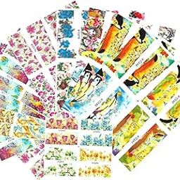 FOK 24 Pcs Nail Art Water Stickers Decals Decorations Manicure Tips (Random Design)-image-99