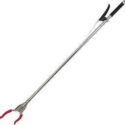 36inch Grabber Reacher Picker Tool Extender Claw Garbage Picker Stainless Steel + ABS Engineering Plastic Grab Aid Waste Collector without Bending Down for Collecting Bottles, Cans, Paper {RED AND BLACK}-image-95