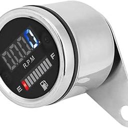 BNF 12V Motorcycle LED Digital Tachometer with Fuel Oil Level Gauge Meter | Collectibles-28