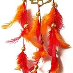 DREAM CATCHER Artbug Lord Golden Ganesha Car Hanging/Dream Catcher, Car Ornament, Car Decorative/Showpiece, Dashboard Mirror Hanging Decoration - For Positive Energy And Protection, 3 Inch, (Multi)-image-84