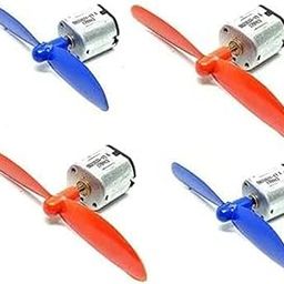 RS components 3.7V Mini Drone DC Motor 25000 RPM and with 55mm Propeller (2CW and 2 CCW) Pack Of 4pcs FOR KIDS, Alloy Steel ..Pack of 4-10