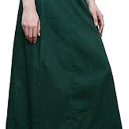 N' Sidhi Women's Cotton Plain Petticoats. (Dark Green,40W X 38L)-image-46