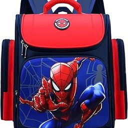 � School Backpack for Boy Kids Stylish Spider Man Waterpoof Large Capacity School Bag for Kids, Travel, Camping, Burden-relief School Backpack for Kids Gift (5-10 Years Old) - 1-image-11