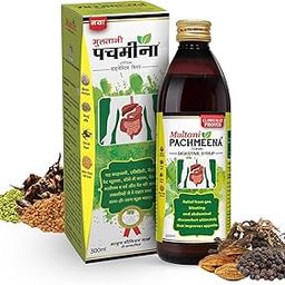 Multani Pachmeena Tonik Digestive Syrup |Ayurvedic Products For Better Digestion | Relief From Gas, Bloating, Abdominal Discomfort | Usefull In Improving Appetite | 300 Ml-image-85