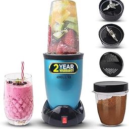 iBELL NB50 Nutri Blender Mixer Grinder - Smoothie Maker, 550Watts, 22000RPM, 100% Copper Motor with 2 Unbreakable Jars, 2 SS Blades & Sprinkler Lid + 2 (Blue)-15
