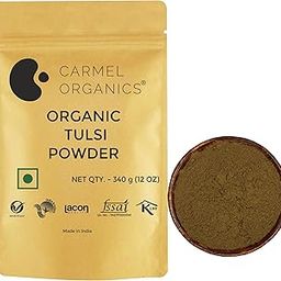 CARMEL ORGANICS Tulsi Leaves Powder (340 Grams)| Jaivik Bharat Certified | Holy Basil Powder For Health, Skin & Hair| Non GMO | No Added Preservative | Thulasi Podi/Tulasi Podi/Tulasi Hudi-image-23