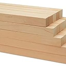 Whittlewud Pack of 20 (12inches x 25.4mm) Unfinished Wood Square Dowel Rods Wooden Craft Sticks for Crafts and Woodworking-23