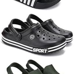 Lightweight Classic Slider || Sandals with Clogs for Men-Combo(3)-3024-3014-3135-picture-0