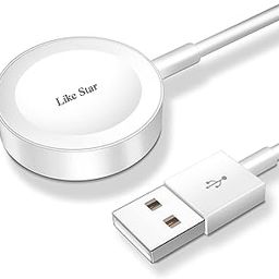 Like Star Fast Magnetic Wireless Charger Compatible with T800 Ultra & Series 8 and T900 Ultra Smartwatch (Charger ONLY) (Compatible with T800 Ultra Series 8, T900 Ultra, T10 (White)-14