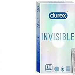 Durex Lube Intense Lubricant Gel For Men & Women - 50ml | Water Based Lube & Durex Invisible Super Ultra Thin Condoms for Men - 10 Count COMBO-20