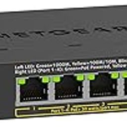 NETGEAR 5-Port PoE Gigabit Ethernet Unmanaged Essentials Switch (GS305P) - with 4 x PoE+ @ 63W, Desktop or Wall Mount-13