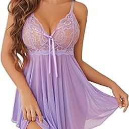 Women Lingerie Set Lace Teddy Hot Strap Babydoll Lingerie Honeymoon Bikini with Panty-image-43