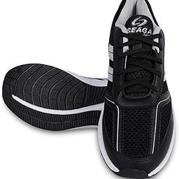 Men Lightweight Breathable Mesh Running Shoes, Stylish Red Lace-Up Sports Sneakers with Cushioned Insole & Anti-Slip Sole,Ideal for Playing Badminton, Cricket-4