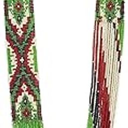 Beads Necklace For Women Gypsy Non Precious Metal Alloy Crystal Tribal American style Ukrainian Layered seed bead Multi strand Vintage Designer,onyx,pearl,oxidized Native Indian Necklace for women-image-42