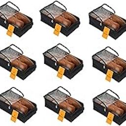 SRAJANAA Black ShoeBox for Storage Travel Accessories Shoe Organizer Shoe Bags Pouches Travel Shoe Cover, Essentials (Pack of 15, Men's)-image-89