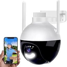DDLC 1080P Smart 4MP FHD Wi-Fi Outdoor PTZ Security Camera with 360 Degree Video Coverage, Two-Way Audio Talk & Colored Night Vision Motion Detection and Voice Tracking (5mp FHD)-11