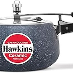 Hawkins 5 Litre Ceramic Nonstick Pressure Cooker, Induction Inner Lid Cooker, Granite Contura shaped Cooker, Best Cooker, Blue (ICC50)-image-24