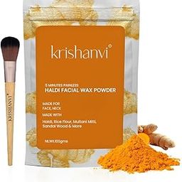Haldi Facial Wax Powder, 5 min Painless Natural Face Hair Removal Waxing Powder, Easy to use at home, No chemicals - No Irritation, No Skin rashes (100g) (HALDI FACIAL 100 GM)-14