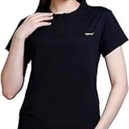 Women Comfortable Cotton Round Neck Half Sleeve Casual T-Shirt, Sleep, Night, Yoga, Daily Gym n Lounge Wear Short Tee/Top for Girls-image-56