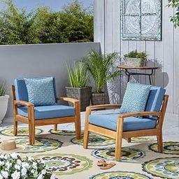 SUNCOM Sheesham Wood Single Sofa Chairs for Living Room - Wooden Armchair Set of 2 - Teak Armchairs for Bedroom, Balcony, or Living Room - Accent Wooden Sofa Chairs with Cushions (Honey Finish)-image-31
