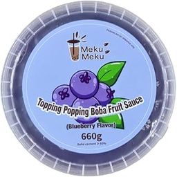Meku Meku Blueberry Popping Boba Pearls for Bubble Tea, 668g, Soft and Chewy-image-13