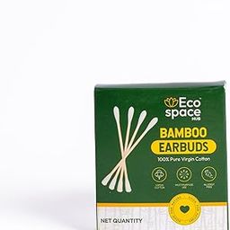 Eco Space Hub Bamboo Ear Cleaning Buds Double Tipped Virgin Cotton Swabs for Multipurpose Personal Care Needs | 800 Pieces-52