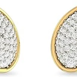 Aucent by PC Jeweller The Dayina 18KT Yellow Gold and Diamond Earrings-picture-24