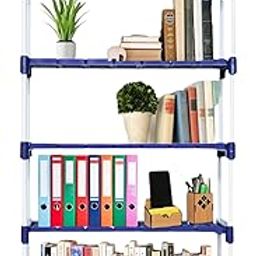 Novatic Multi-Purpose Metal Plastic 5 Shelf with Wheel Book Shelf | Spice Rack | Book Stand | Shoe Rack | Cloth Rack | Kitchen Organizer | Plastic Organiser for Storage Items (66 * 33 * 102) CM-image-18