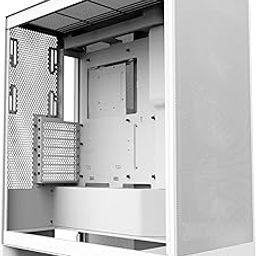 NZXT H7 Flow RGB 2024 Mid-Tower ATX Airflow Case - Includes 360mm RGB Single-Frame Fan Unit | Supports Bottom Fans for Dedicated GPU Cooling - Cable Management - White - CM-H72FW-R1-image-6