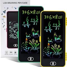 FUBIX 2 in 1 Pencil case Cum Educational LCD Tablet Toy for Kids with Stylus | LCD Drawing Pencil case | Writing Tablet | Color as per Stock-image-51