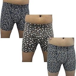 Men's Premium Super Combed Cotton Boxers Set of 3| Anti-Bacterial, Moisture-Wicking, Ultra-Soft, Fly-Open Trunks| Concealed Waistband, AntiOdour, Durable, Comfortable Innerwear |Stylish Prints-image-28