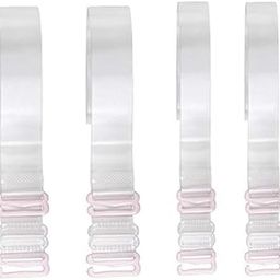 Women's Silicone Transparent Adjustable Detachable Reuseable Bra Straps, Pack of 2 Pairs-image-59